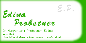 edina probstner business card